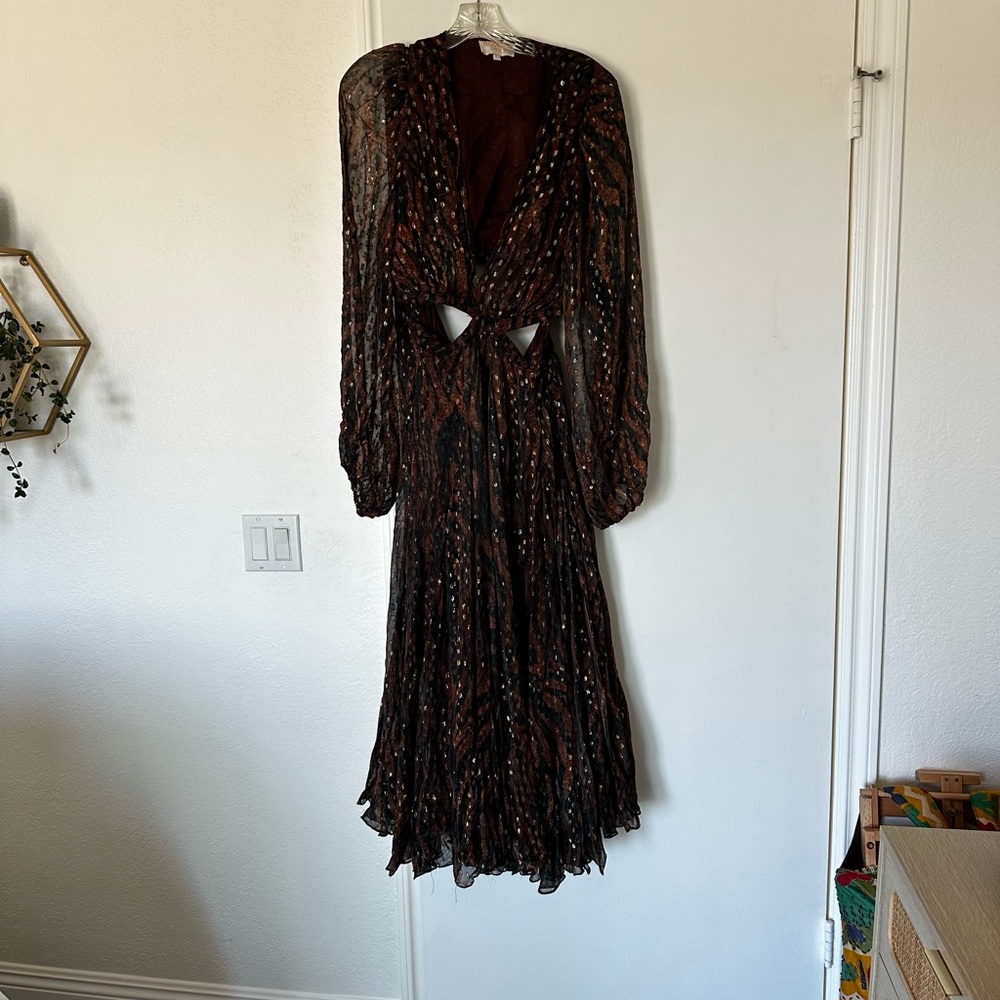 Rococo Sand Black and Brown Dress